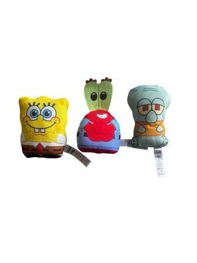 SPONGEBOB & FRIENDS Character Plush Trio - Yellow, Green, Blue